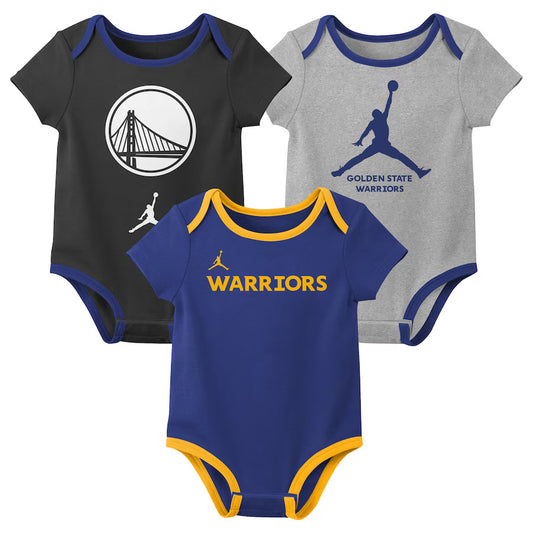 Jordan 3 Piece Creeper Set Golden States Warriors