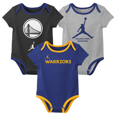 Jordan 3 Piece Creeper Set Golden States Warriors