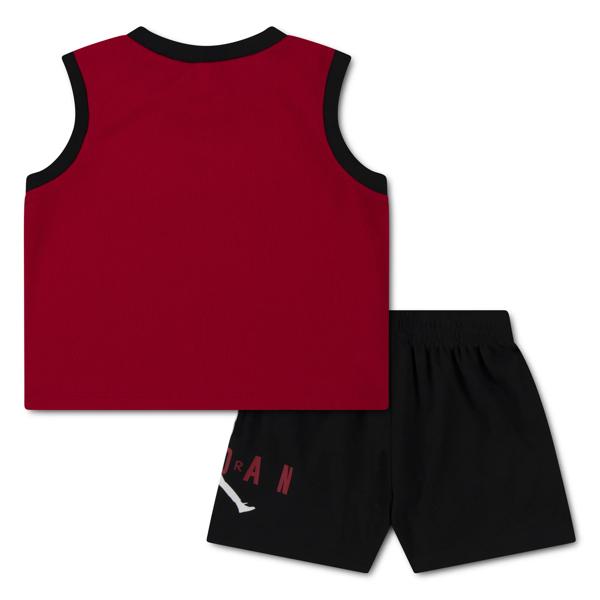 Ensemble Jordan Cadet Maillot+Short - Red Black