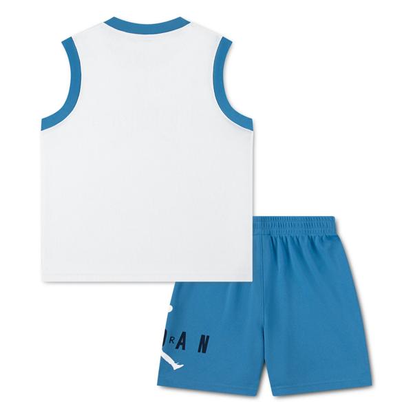Ensemble Jordan Cadet Maillot/Short - White Blue