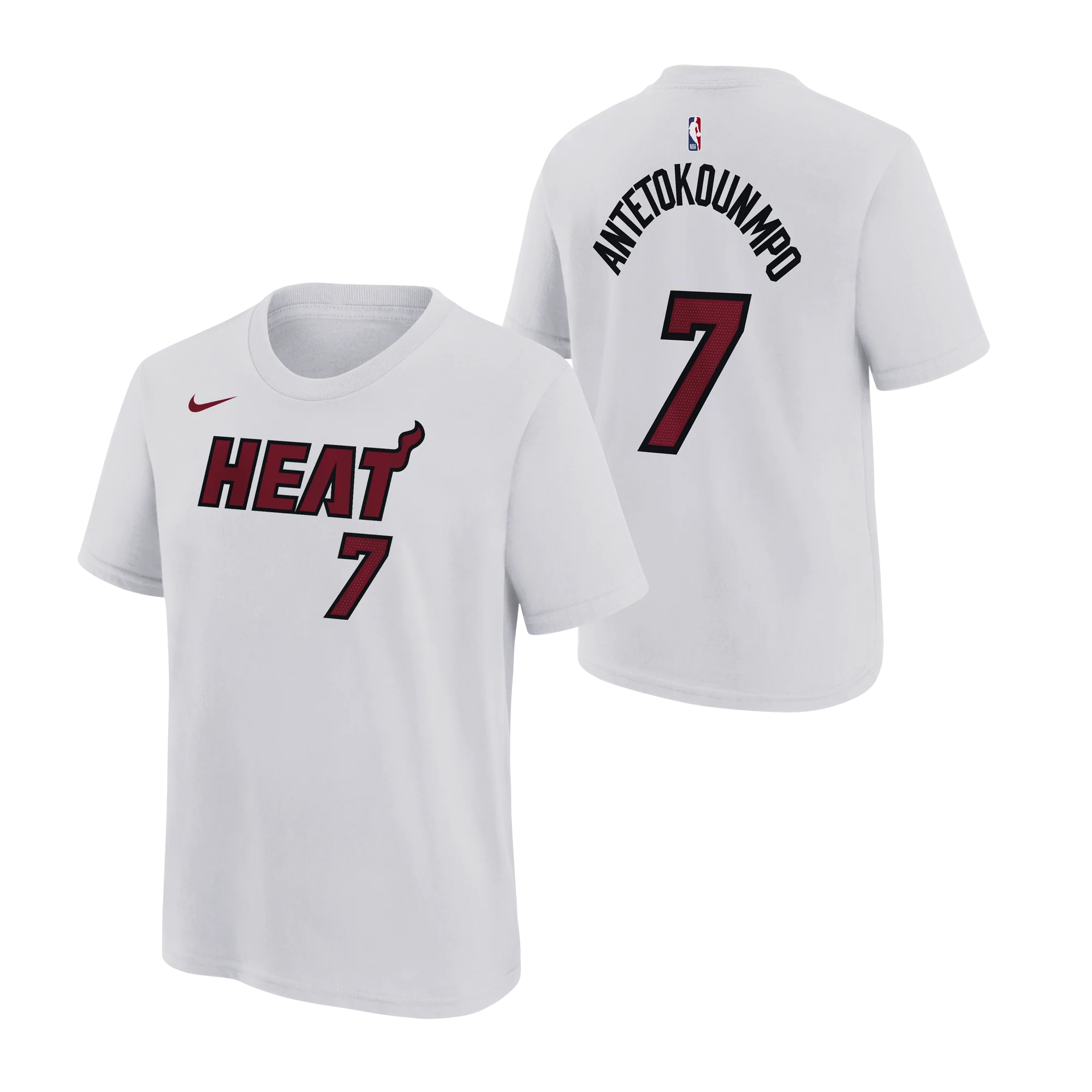 Giannis Antetokounmpo Nike Miami HEAT association Enfant Name & Number Tee