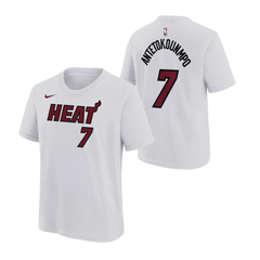 Giannis Antetokounmpo Nike Miami HEAT association Enfant Name & Number Tee