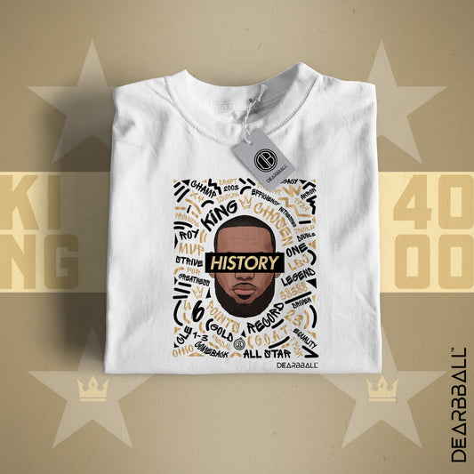 DearBBall T-Shirt - History King White