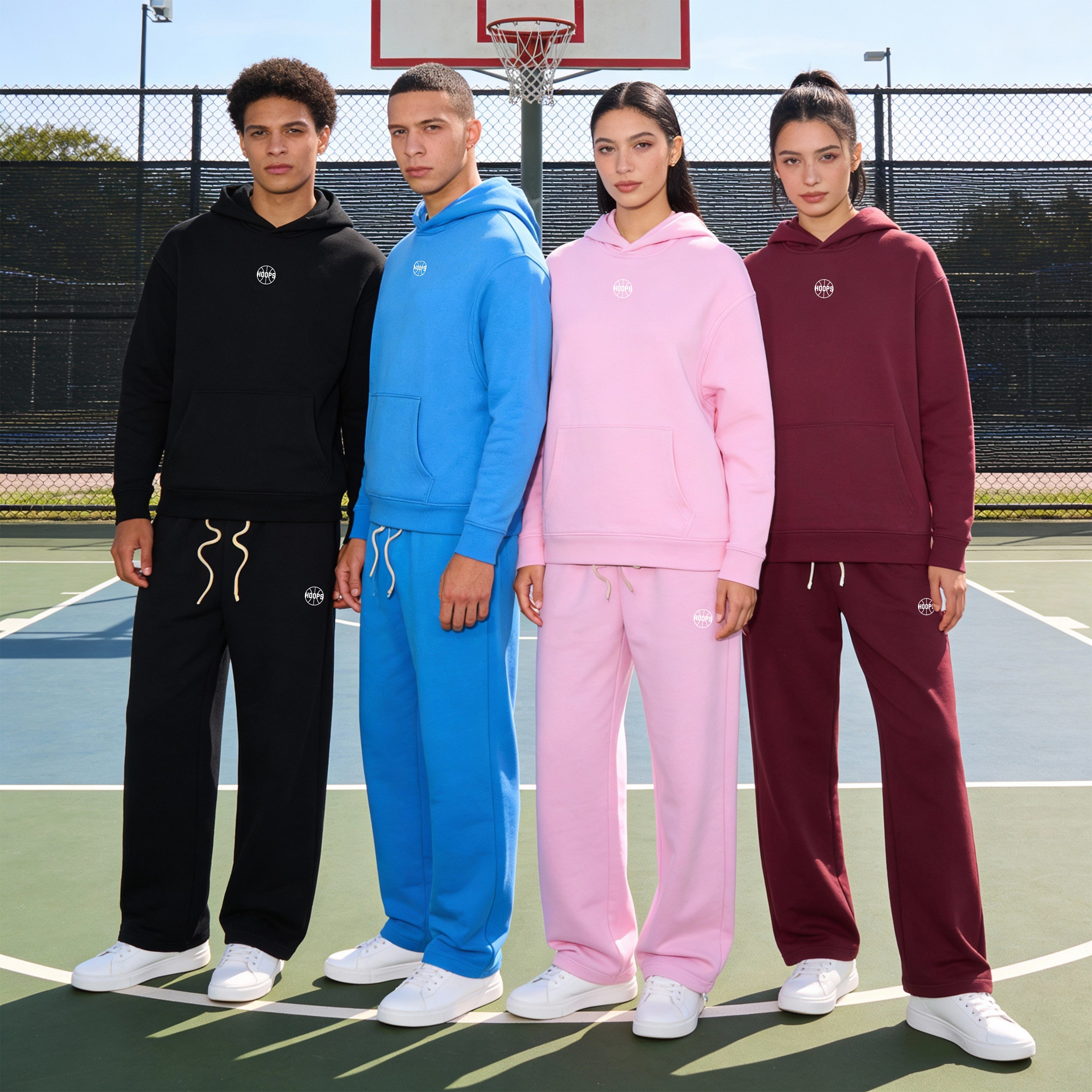 Pantalon Jogger Hoops Performance Burgundy