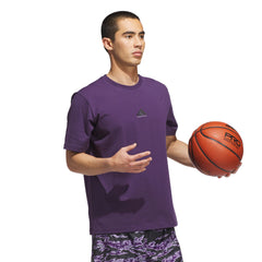 T-Shirt Adidas Basketball Violet