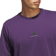 T-Shirt Adidas Basketball Violet