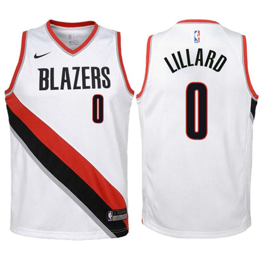 Nike NBA Youth Association Jersey 2023 Damian Lillard Portland Trail Blazers