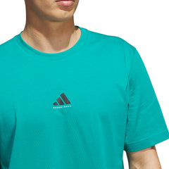 T-Shirt Adidas Basketball Aqua