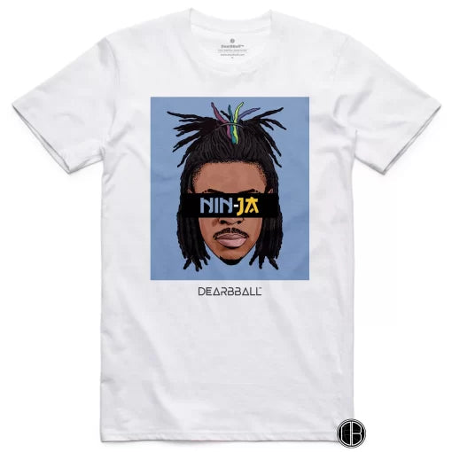 DearBBall T-Shirt - NIN-JA New Hair Cut Edition White