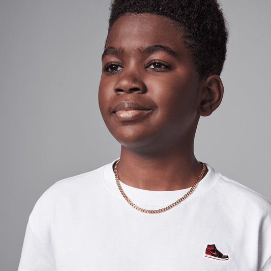 T-shirt Enfant Air Jordan 1 Patch White