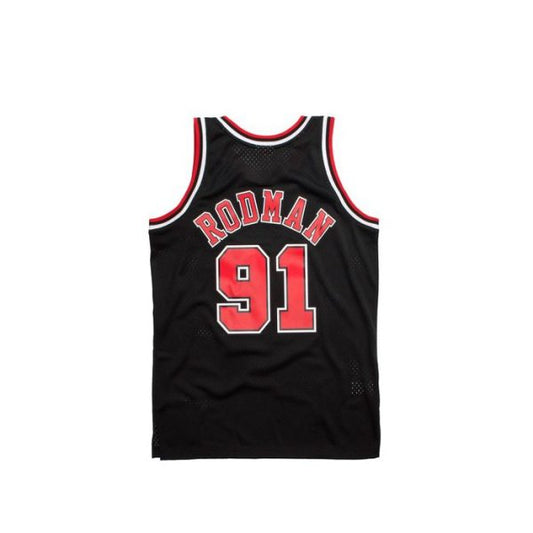 MITCHELL & NESS RETRO CHICAGO BULLS DENNIS RODMAN #91 BLACK