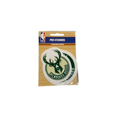 Pack 2 Autocollants NBA Milwaukee Bucks