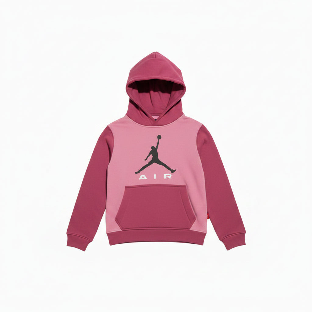 Sweat à Capuche Enfant Jordan Air University Pink