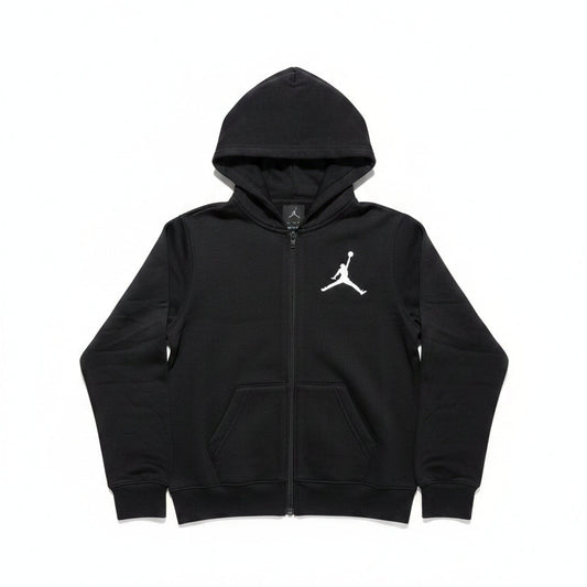 Sweat à Capuche Zippé Enfant Jordan FLC FZ Noir