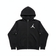Sweat à Capuche Zippé Enfant Jordan FLC FZ Noir