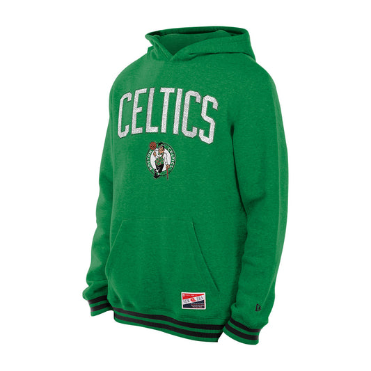 Sweat à capuche New Era Throwback Boston Celtics