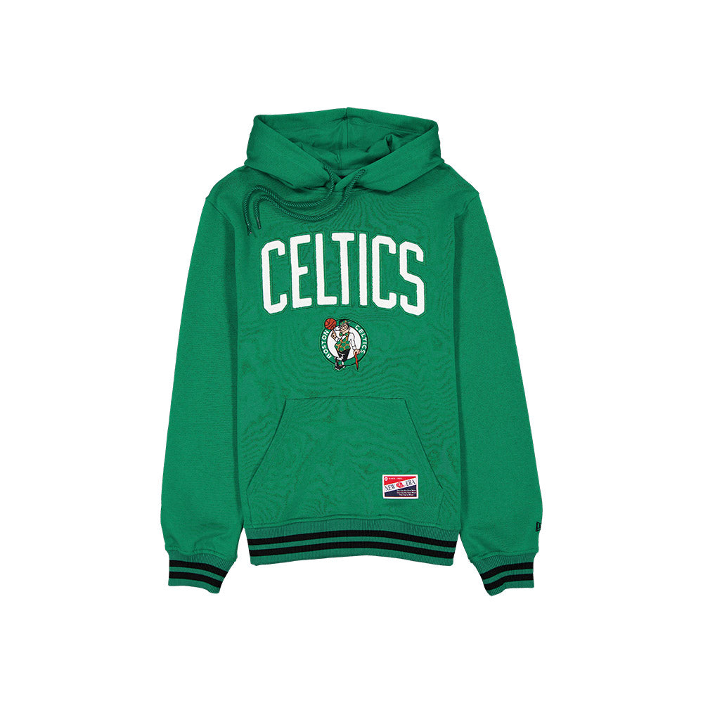 Sweat à capuche New Era Throwback Boston Celtics