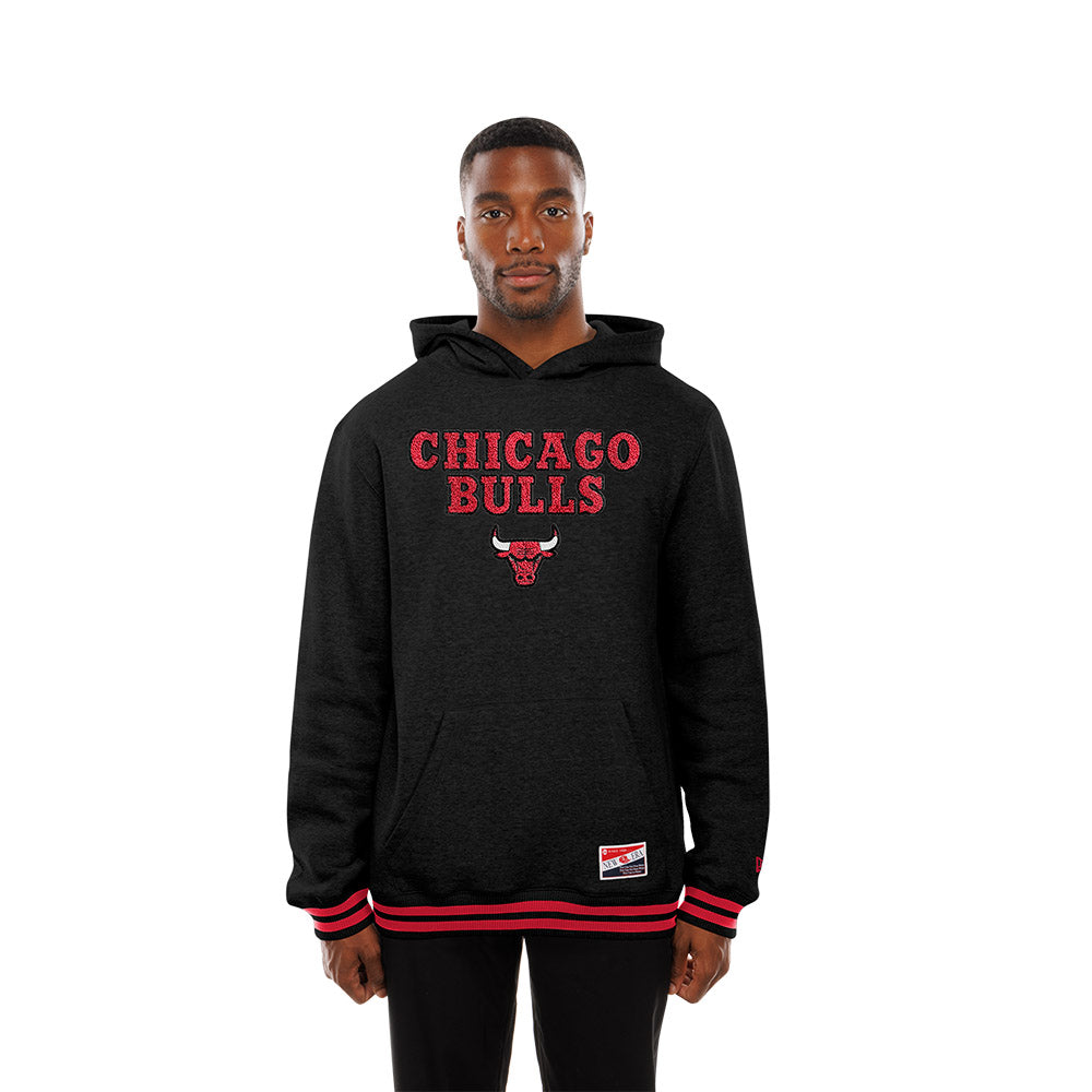Sweat à capuche New Era Throwback Chicago Bulls