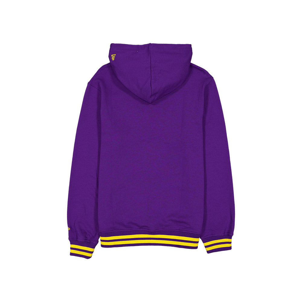 Sweat à capuche New Era Throwback Los Angeles Lakers