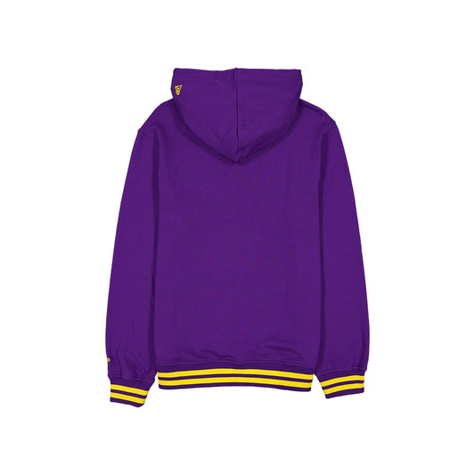 Sweat à capuche New Era Throwback Los Angeles Lakers