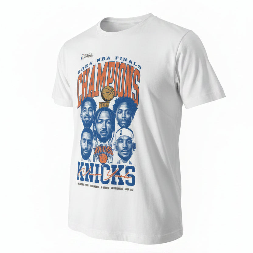 T-Shirt Enfant New York Knicks NBA Champions Blanc