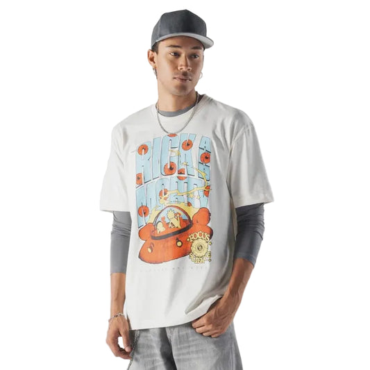 T-shirt New Era Rick&Morty beige