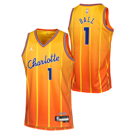 Maillot Enfant Nike NBA Charlotte Hornets City Edition Lamelo Ball