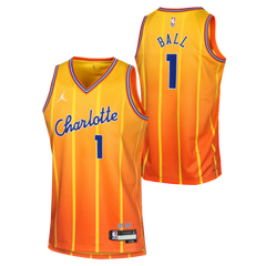 Maillot Enfant Nike NBA Charlotte Hornets City Edition Lamelo Ball
