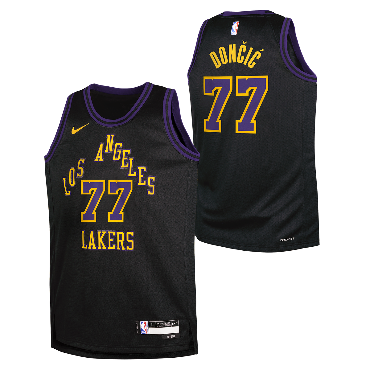 Maillot Enfant Nike NBA Los Angeles Lakers City Edition Luka Doncic