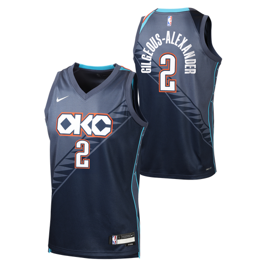 Maillot Enfant Nike NBA Oklahoma City Thunder City Edition Shai Gilgeous Alexander