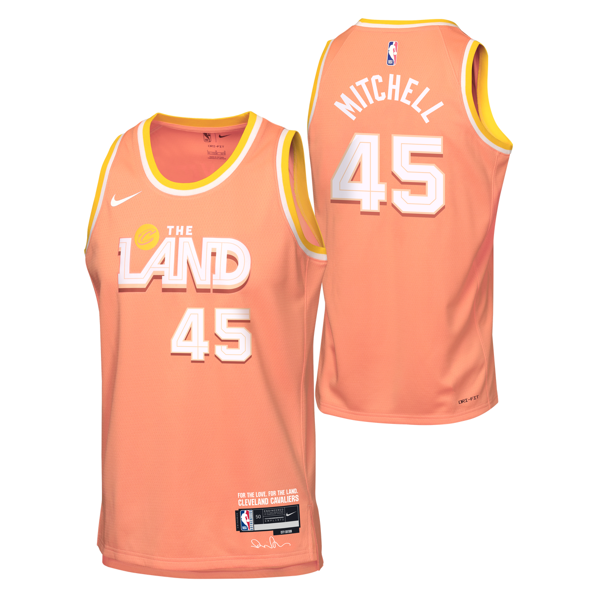 Maillot Enfant Nike NBA Cleveland Cavaliers City Edition Donovan Mitchell