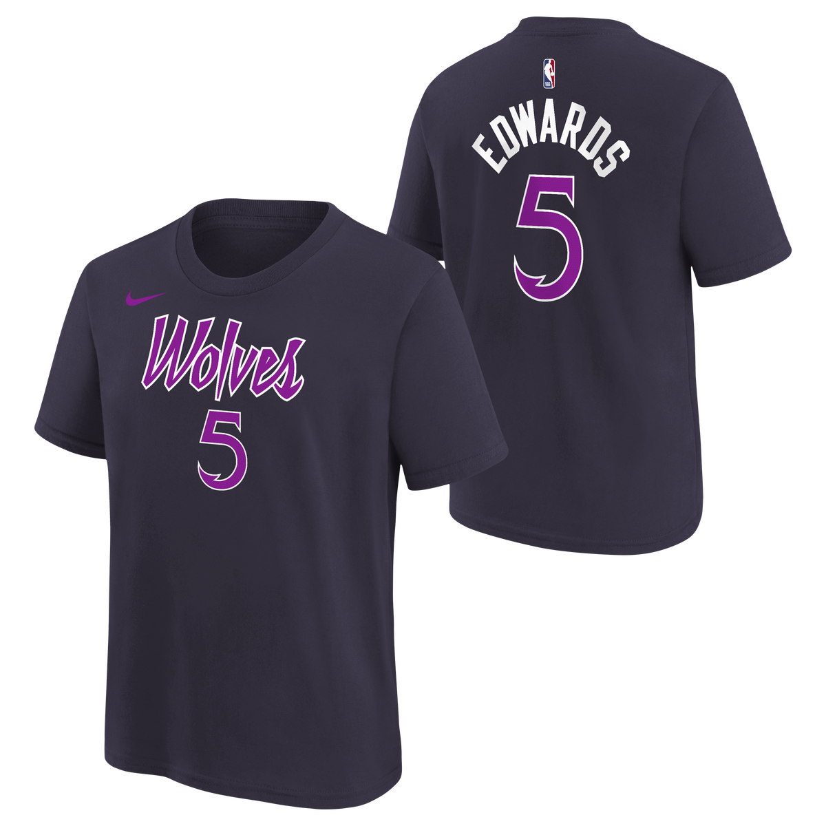 T-Shirt Enfant Nike NBA City Edition Minnesota Timberwolves Anthony Edwards