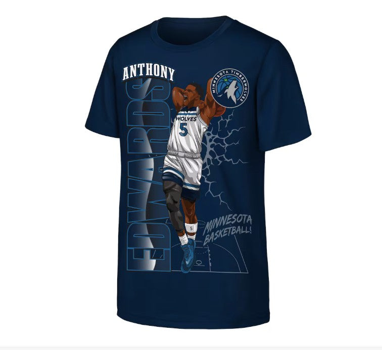 T-shirt NBA Enfant Anthony Edwards Minnesota Timberwolves Height