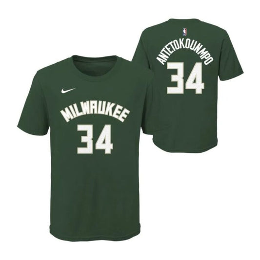 NBA Children's T-Shirt Name&amp;Number Milwaukee Bucks Giannis Antetokounmpo