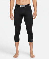 Pantalon de Compression 3/4 Hoops Noir