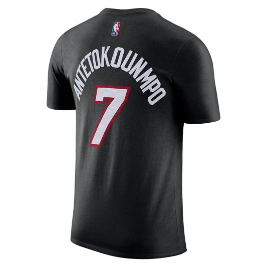 Giannis Antetokounmpo Nike Miami HEAT Icon  Name & Number Tee