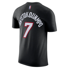 Giannis Antetokounmpo Nike Miami HEAT Icon  Name & Number Tee