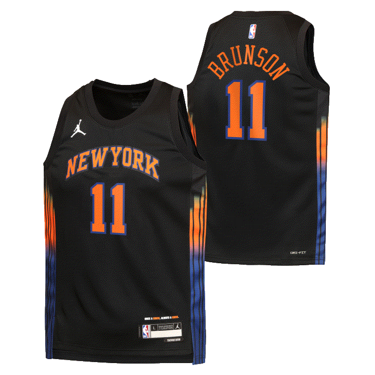 Kids' Jordan Statement Jalen Brunson New York Knicks Jersey