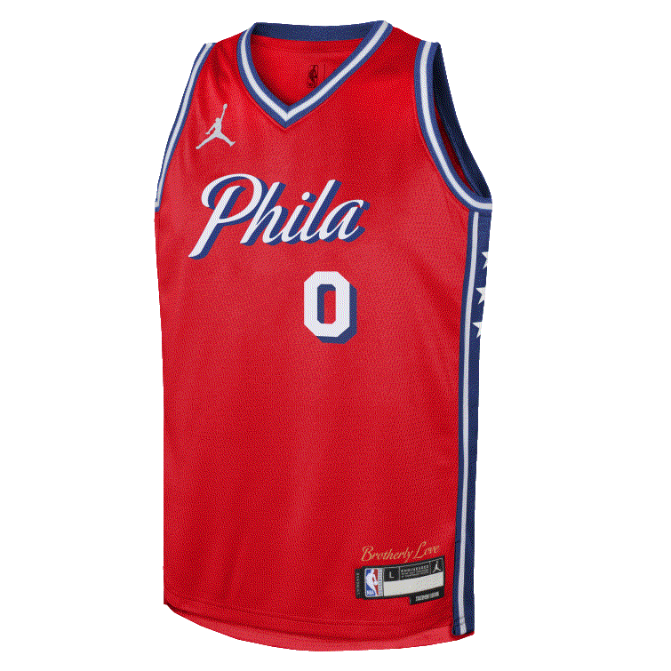 Tyrese Maxey Philadelphia 76ers Jordan Statement Youth Jersey