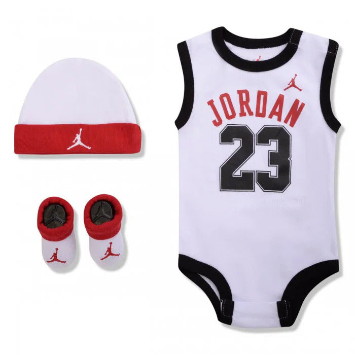 Jordan Baby Set 3 pieces White Red