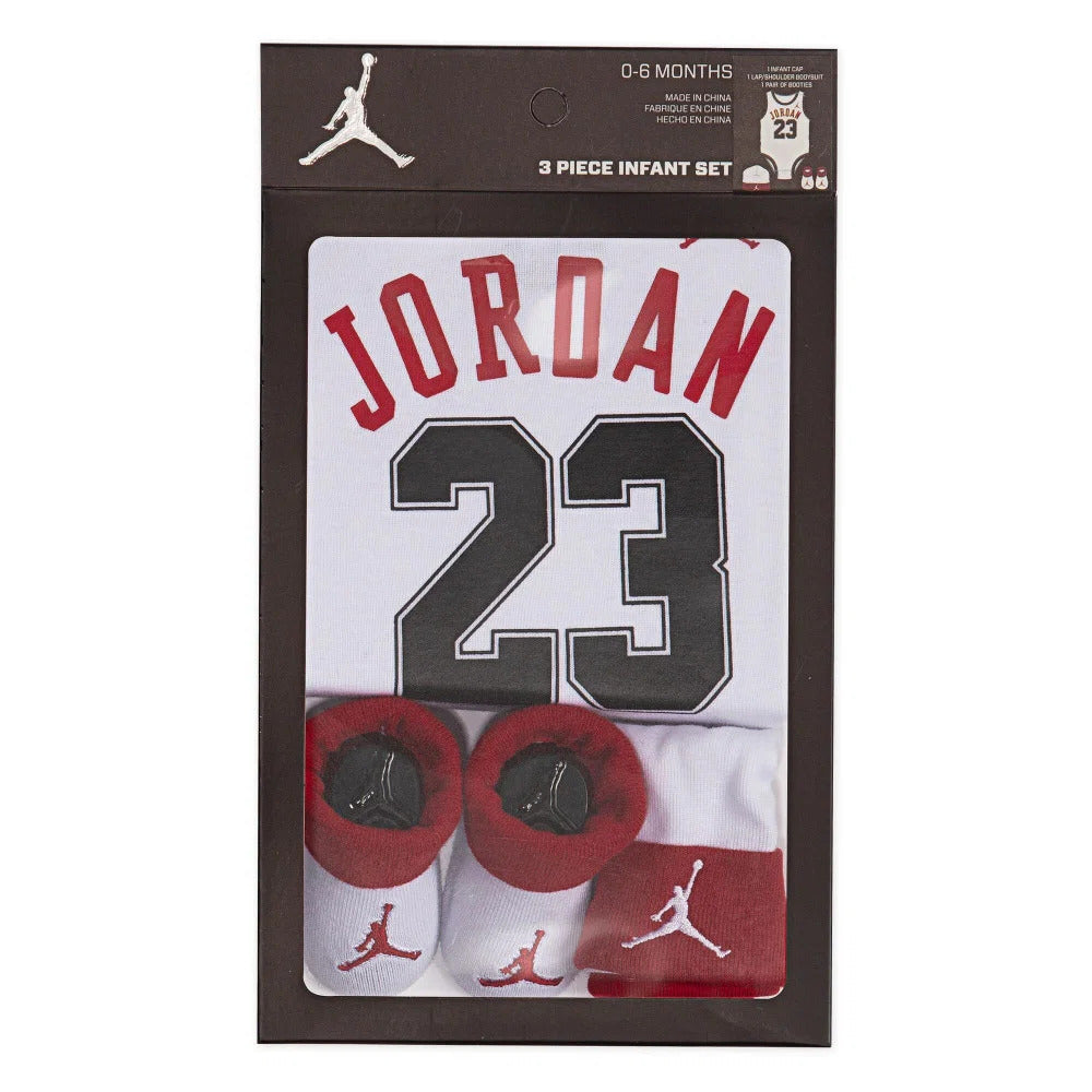 Jordan Baby Set 3 pieces White Red