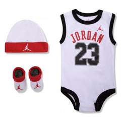 Jordan Baby Set 3 pieces White Red