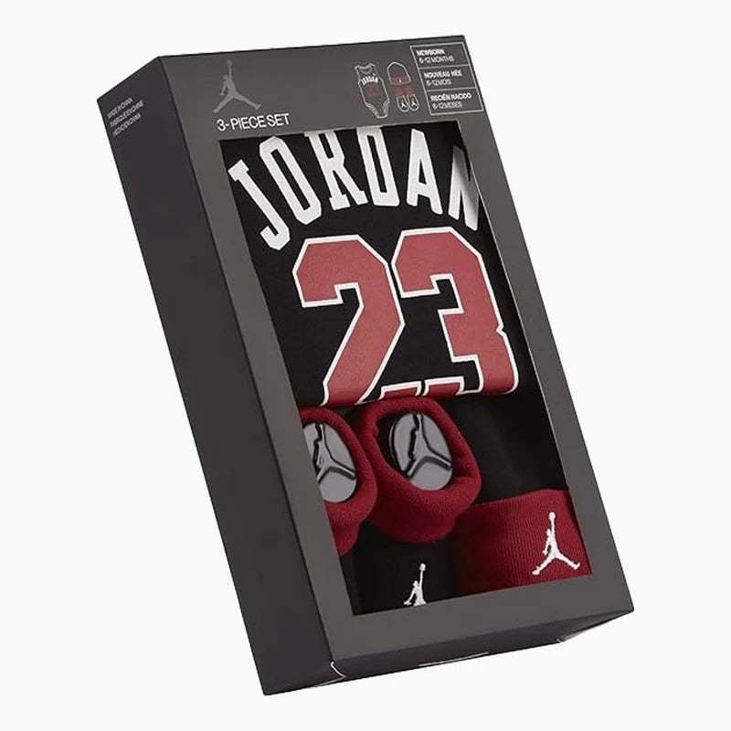 Jordan Baby Set 3 pieces Black Red
