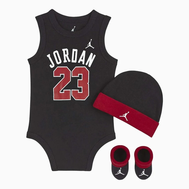 Jordan Baby Set 3 pieces Black Red
