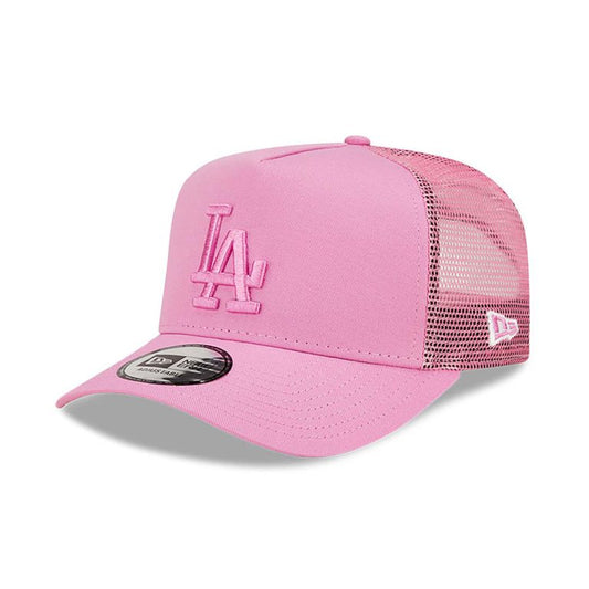 Casquette A-Frame Trucker LA Dodgers Tonal Mesh Rose