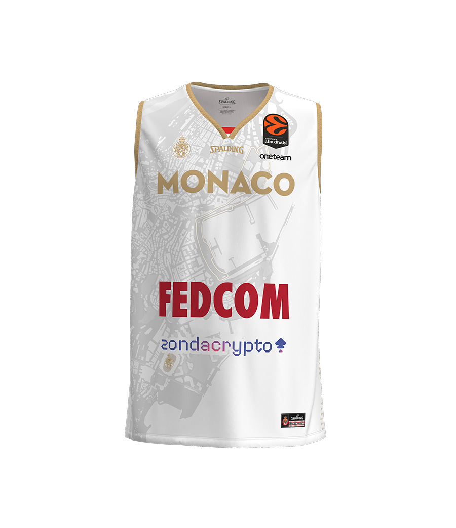 Maillot AS Monaco 25/26 Euroleague White