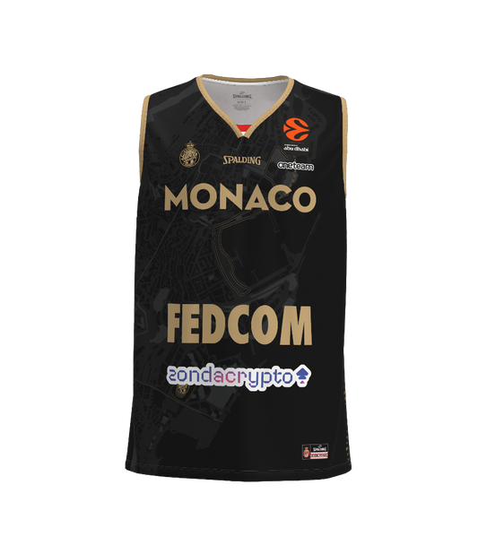 Maillot AS Monaco 25/26 Euroleague Black