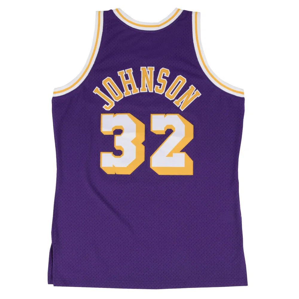 Maillot Mitchell & Ness Retro Magic Johnson Los Angeles Lakers 1984-85