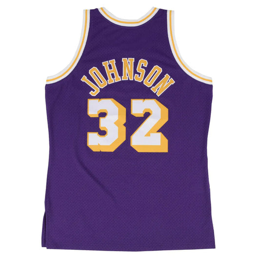 Maillot Mitchell & Ness Retro Magic Johnson Los Angeles Lakers 1984-85