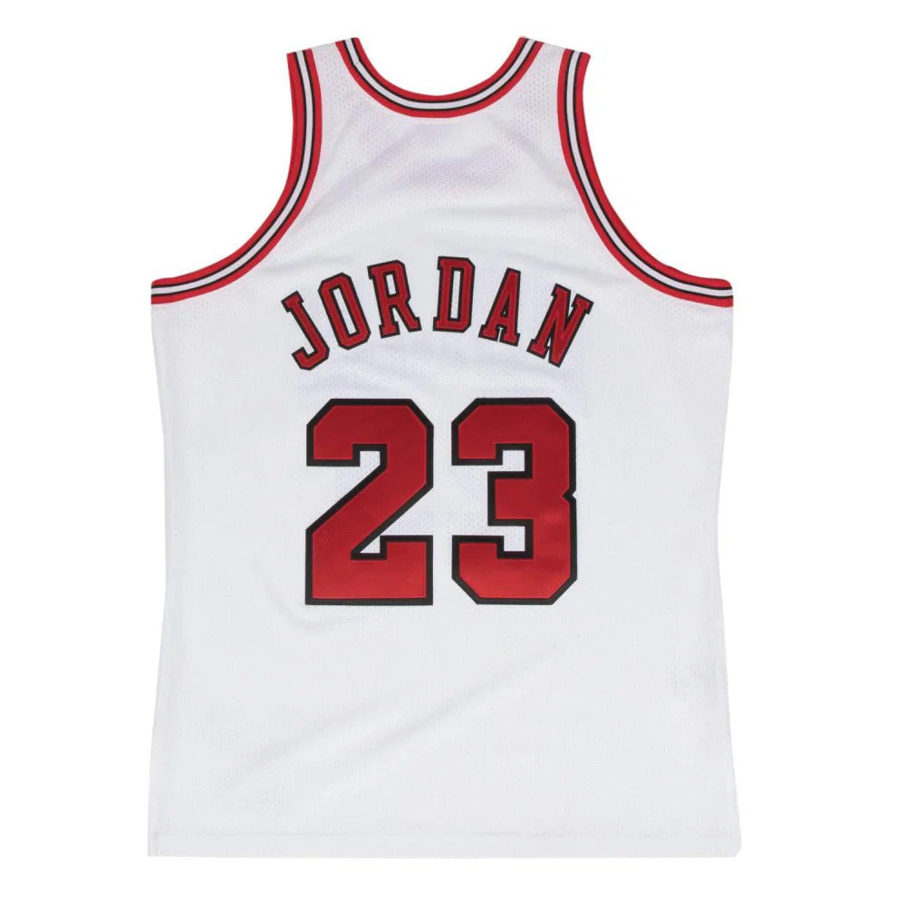 Authentic Jersey Mitchell 'n Ness Chicago Bulls 1997-1998 Michael Jordan White